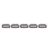 50pcs 6 Tips 6 Teeth Wig Snap Clip Metal Stainless Steel Hair Grips for Wigs Hair Extension
