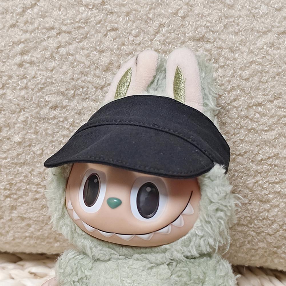 Doll Cap for Dollhouse Miniature 17cm Labubu Color Match Hat Kawaii Cute Doll Accessories Kids Girls Toys