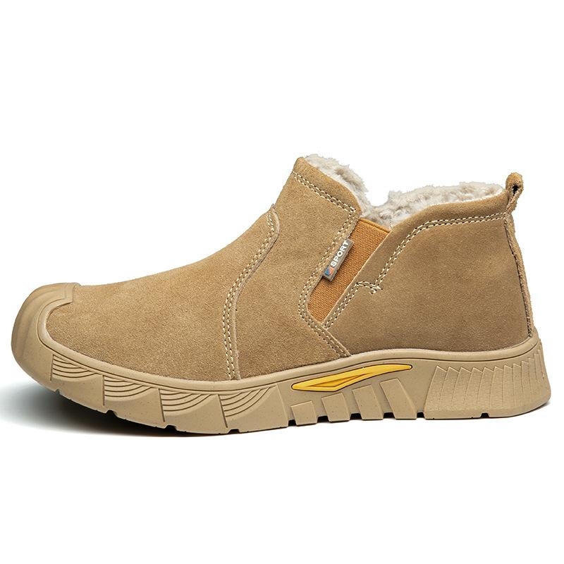 Pojištění práce v zimě Boty udrží teplo, proti rozbití a propíchnutí Bavlněná obuv chrání Bezpečnostní pracovní obuv