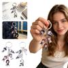Metal Keychain Set Featuring Multiple Character Designs Durable Alloy Material with Keyring Attachment for Everyday Use Collectible Accessory