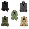 Multi-Pocket Fishing Vest Breathable Mesh Fishing Safety Life Jacket Multifunction Breathable Pocket