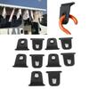 10PCS Black Awning Hooks RV Clothes Hanger Clothes Hanger Organizer RV Awning Hooks  Tent Use