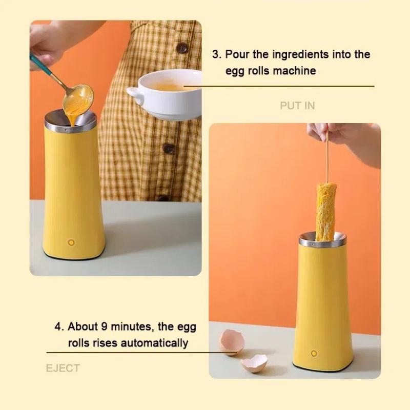 Electric Breakfast Roll Maker – Automatic Egg Roll & Sausage Cooker Machine, 110V/220V