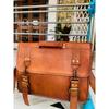 Men's Shoulder Messenger Laptop Briefcase Bag Safe Leather Vintage Bags