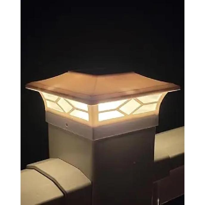 Solar Post Cap Light Outdoor Waterproof 12pack,Solar Fence - Post Lights for 4x4 5x5 6x6 Wooden/Vinyl Post,Black Deck Post Cap Light Solar Powered