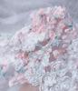 Children's 3D Flower Embroidered Organza Fabric In Stock