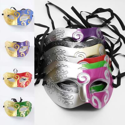 Masques de fête de carnaval de gladiateur rétro vintage pour hommes, cadeau de bal masqué, masques d'Halloween, masque de bal