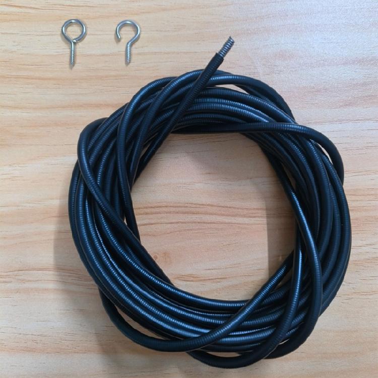 Multianvändning Gardineringsvajer 2 meters Längd Levereras med 4 Metallkrokar och 4 Skruvöglor Set Hem- och TrädgårdsgardinDekorationer