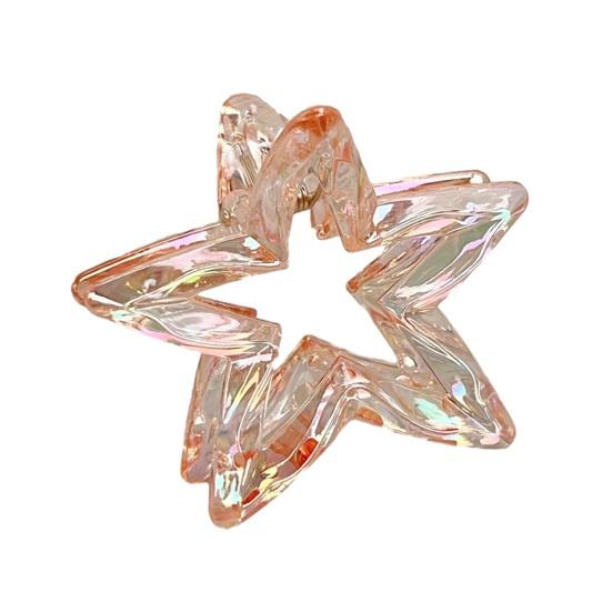 1/6Pcs Hairpin Strong Grip Metal Spring Hair Clips Hollow Star Design Secure Hold Hair Pins Lightweight Hair Accessories