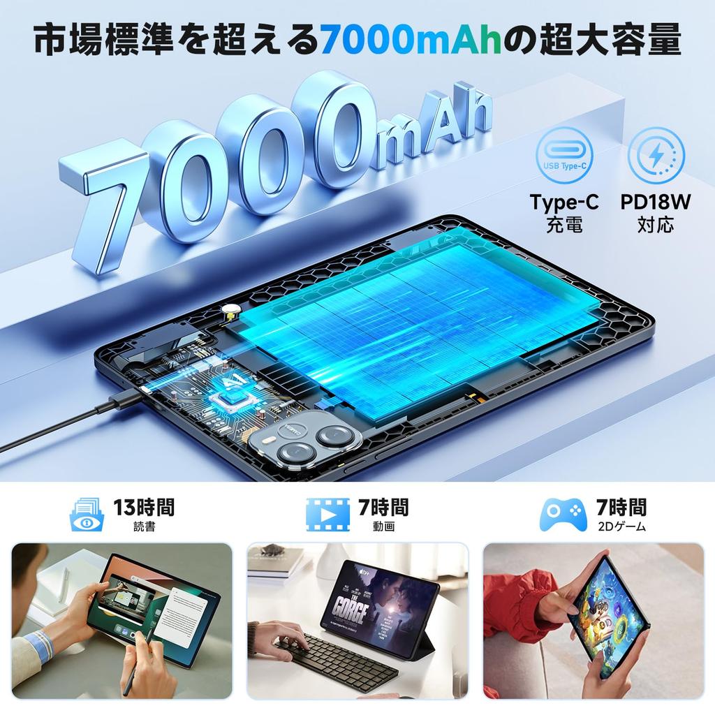 New for Android 16 Tablet with AI Android 16 Large 7000mAh 5G Bluetooth Widevine L1 Ideal for Work and Study 2026, Features 10-inch Tablet, Wi-Fi