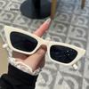 Lady Vintage Small Square Sunglasses Women  Clear Yellow Lens Punk Sun Glasses Female Eyeglasses UV400 Goggles