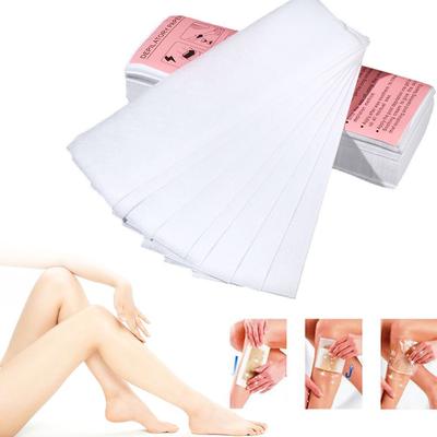 Bandes de cire non tissées pour sourcils et aisselles Bandes de cire corporelles Papier bande de cire dépilatoire Épilation