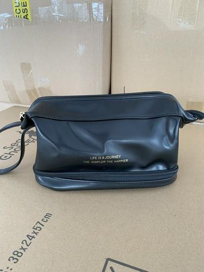 

Deluxe Travel Toiletry Bag: Large Capacity, Double Layer, Portable Cloud Cosmetic Storage