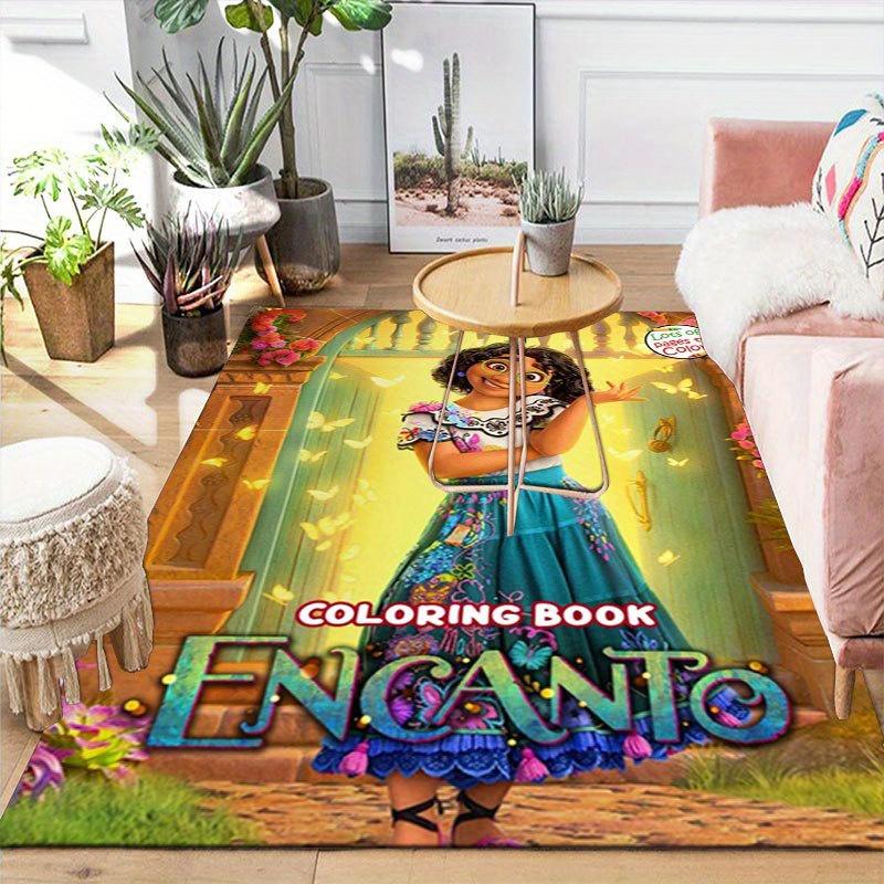 1pc Encanto Pattern Carpet Area Rug Non slip Carpet Hand Washable Floor Mat Suitable For Living Room Bedroom Home Decor Room Decor