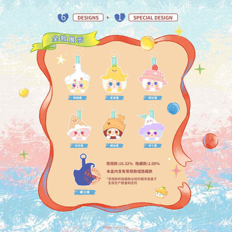 Nouvelle Kimmon Bulle Peluche Boîte Aveugle Populaire Jouet Doux Porte-clés Pendentif Poupée de Collection Cadeau Avec Design de Chapeau Pour les Fêtes