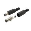 STONEGO 12V 3A DC Power Connector Panel Mount Female Jack Socket with Plastic Male Plugs, Screw Nut 5.5 X 2.1mm