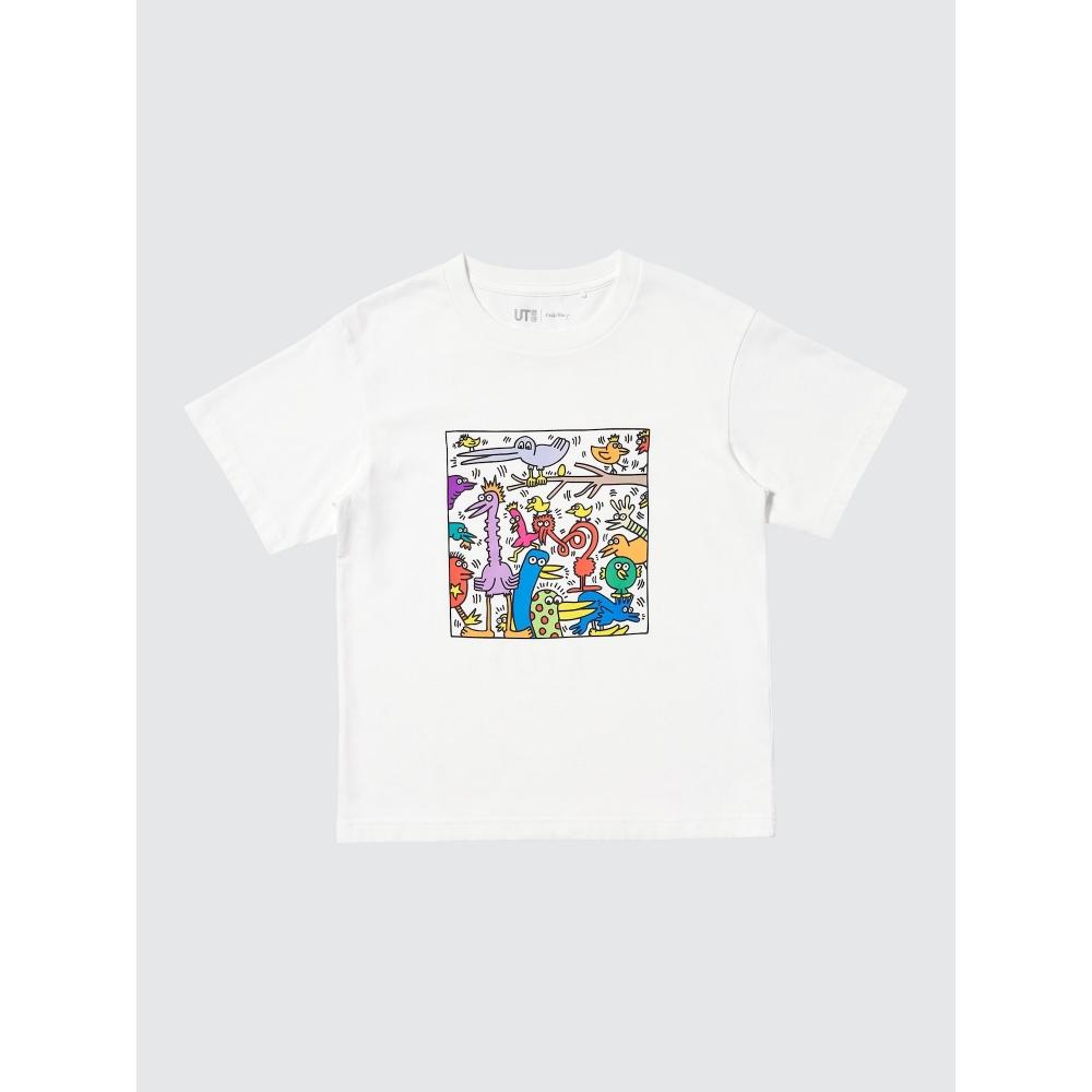 Uniqlo Kids Ny Pop ArT UT  GrAphic T  shorT Sleeve  keiTh HAring A