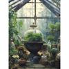 Victorian Botanical Greenhouse Wizard Library Apothecary Fantasy Haunted House Poster Wall Pictures Canvas Painting Home Decor
