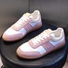 Genuine leather women's shoes 2025 new German training shoes autumn women's casual single shoes flat Forrest Gump shoes children's white shoes