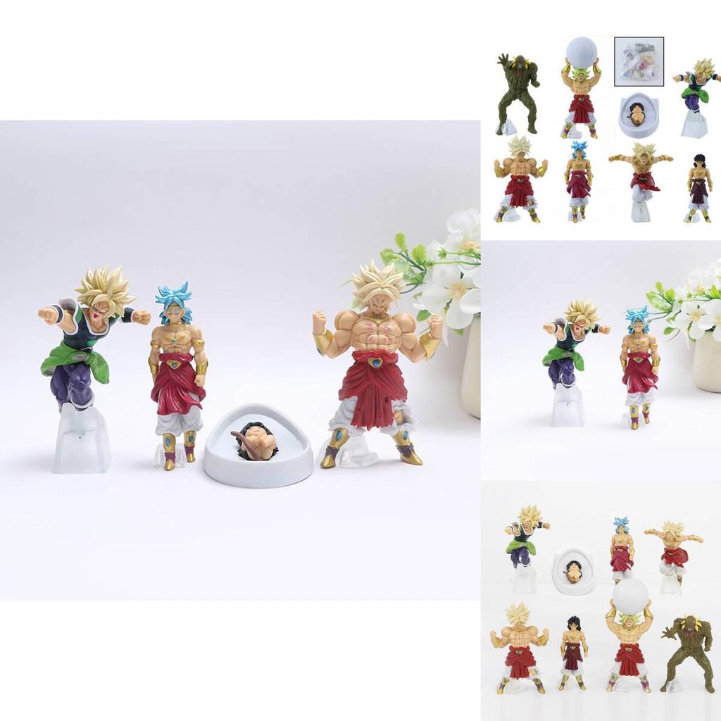 Collectible Dragon Ball Broly Figurines Seven Forms Pvc Anime Model Toys For Fans