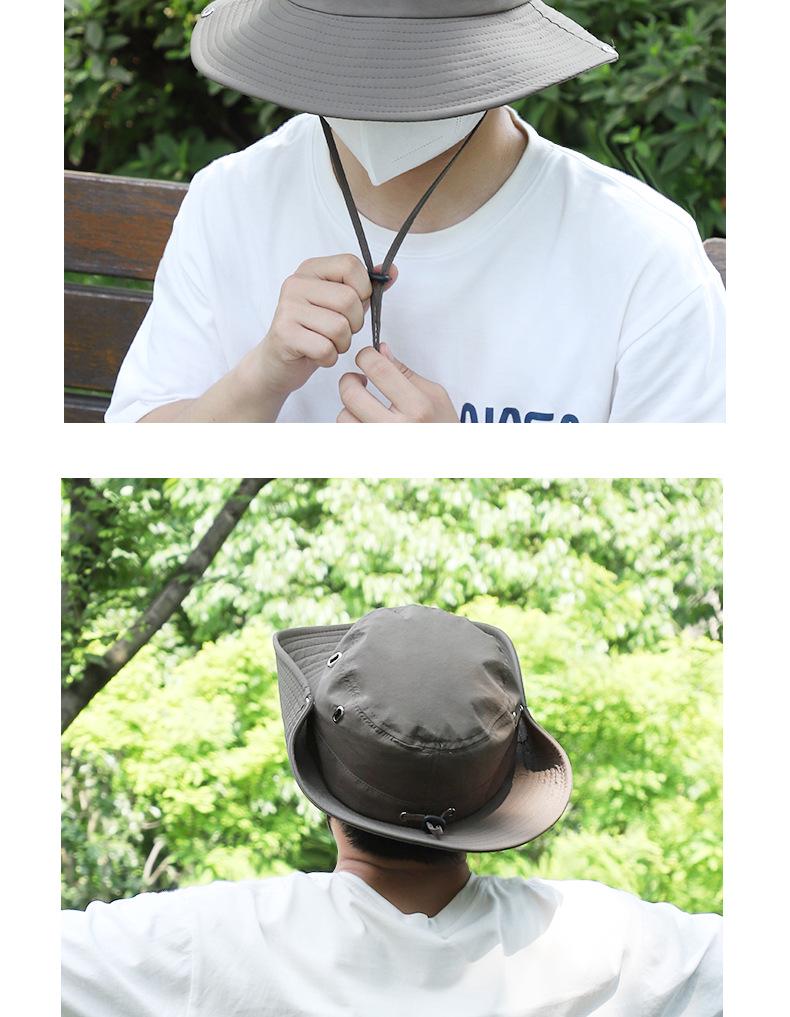 Sports Camping UV Protection Wide Brim Bucket Hat - Foldable, Breathable Sunshade for Travel & Mountaineering