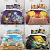 Anime Simpsons The 3d Print Duvet Cover Pillowcase Set Bedroom Gift Bedding