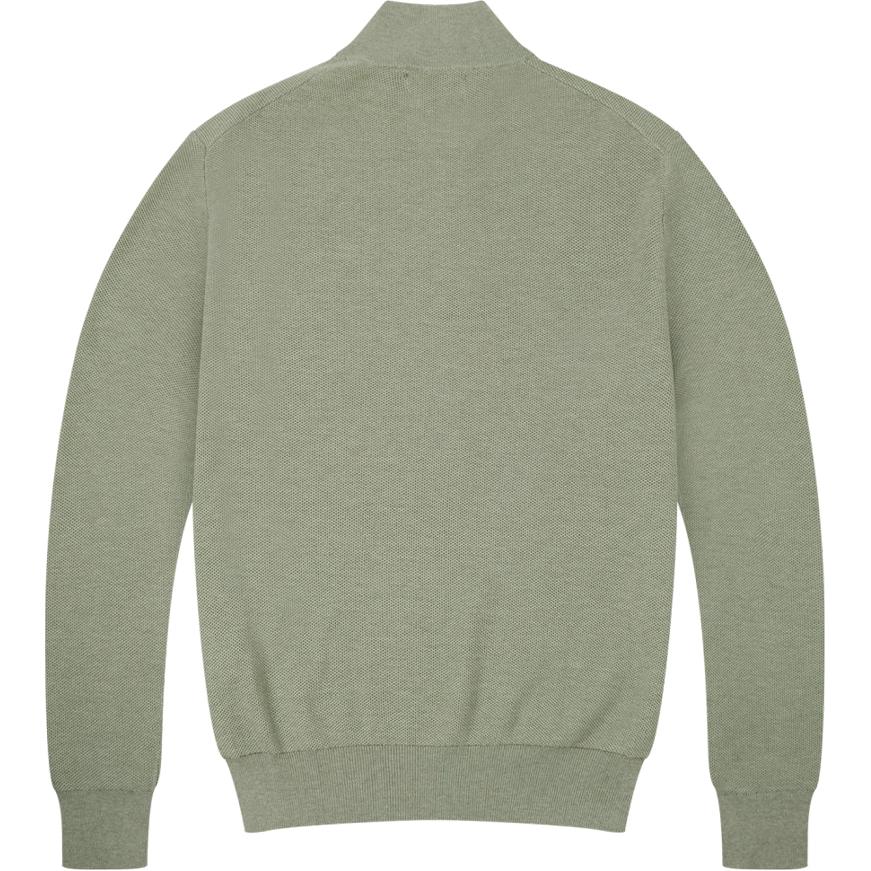 Polo Ralph Lauren Solid Color Small Pony Logo Embroidered Half-Zip Knit Long Sleeve Sweatshirt Men Sweatshirt Light-Green MNPOSWE16820406-300