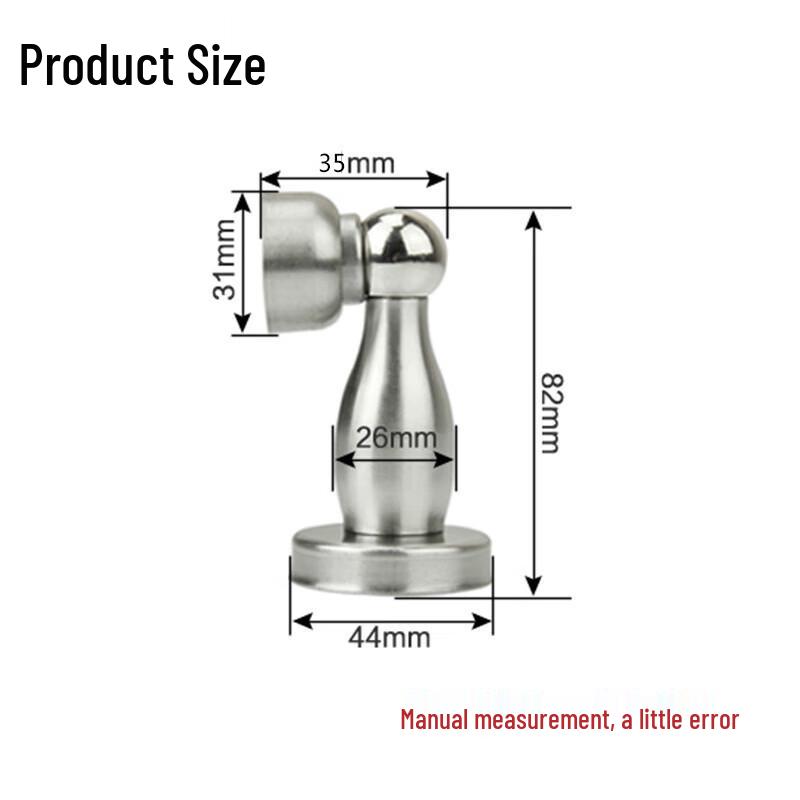 10-Pack Stainless Steel Magnetic Wall/Floor Door Stops