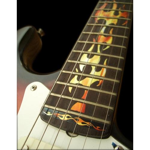 Jockomo Fire Flame/Real Fire Guitar Inlay Sticker