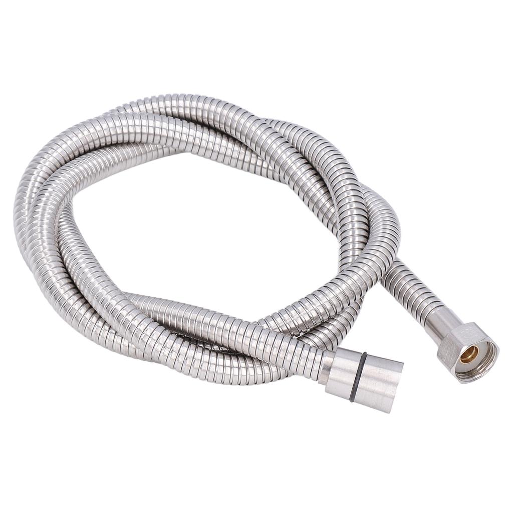 Furtun de duș din oțel inoxidabil rezistent la explozii G1/2 Furtun pentru cap de duș pentru baie Argintiu 1,5 m/4,9 ft