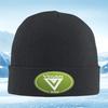 Vegan Emblem White Symbol Green Circle Men Women Unisex Knitted Hat Beanie Pullover Cap Winter Thermal Warm Christmas Outdoor Cy