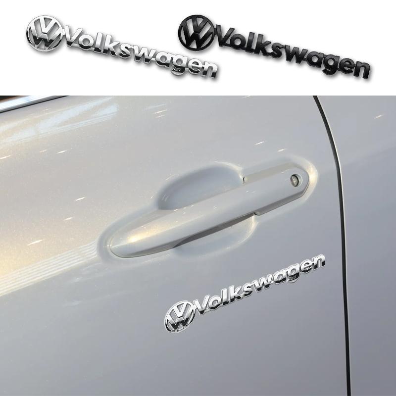 Volkswagen Rear Trunk Badge Emblem Sticker for VW Polo Golf Touareg Logo Touran T5 4 6 B6 Passat R Line Auto Styling Accessories Zl3