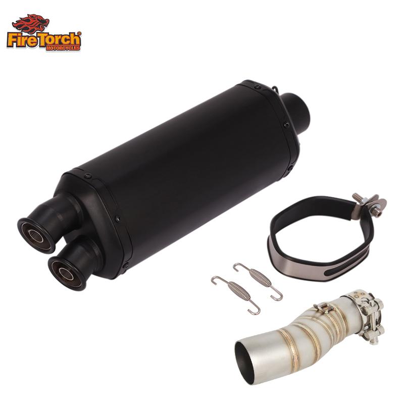 For CFMOTO 450MT 450 MT IBEX450 IBEX 450 2024 2025 Motorcycle Exhaust Escape Moto System Mid Link Pipe With Muffler DB Killer