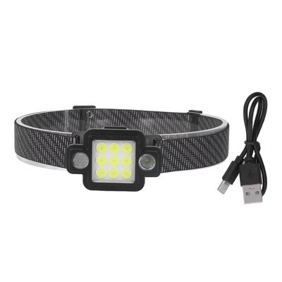 Arbeitsscheinwerfer mit 2400mAh Akku USB-Aufladung COB Kopf Nacken Warnlampe Lebensdauer Wasserdicht