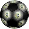 SIZE 5 Brazil National Football Team Soccer Ball Colorful All Ages Machine Stitched PVC Competition Ready Durable High-Bounce