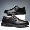 Men's Casual Leather Shoes New Simple Casual Soft-soled Men's Shoes Low-top Comfortable Business Men's Leather Shoes