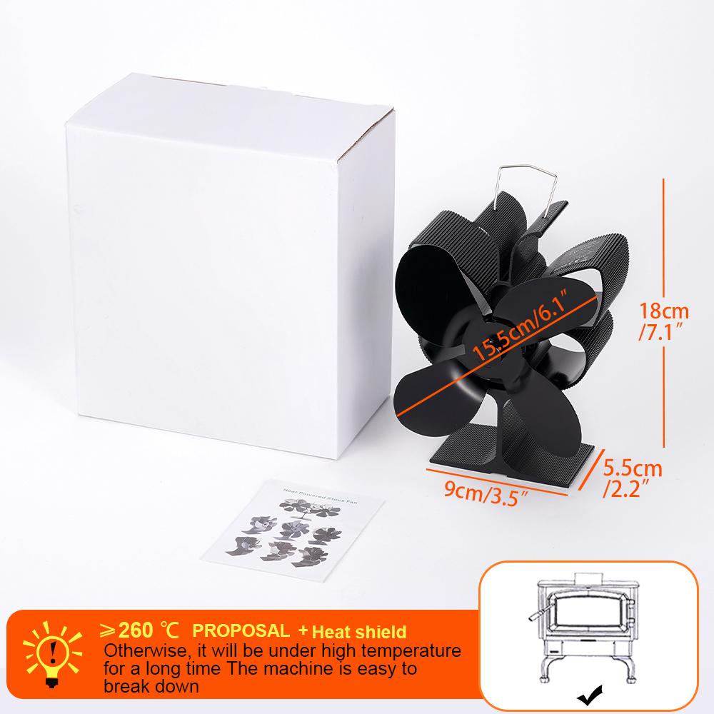 

Вентилятор для печи, работающий от тепла, Вентилятор для камина, Эко-вентилятор, Тихий, 4 лопасти, Вентилятор для камина с дровяной печью, Дом, Зима, Тепло, Распределение тепла