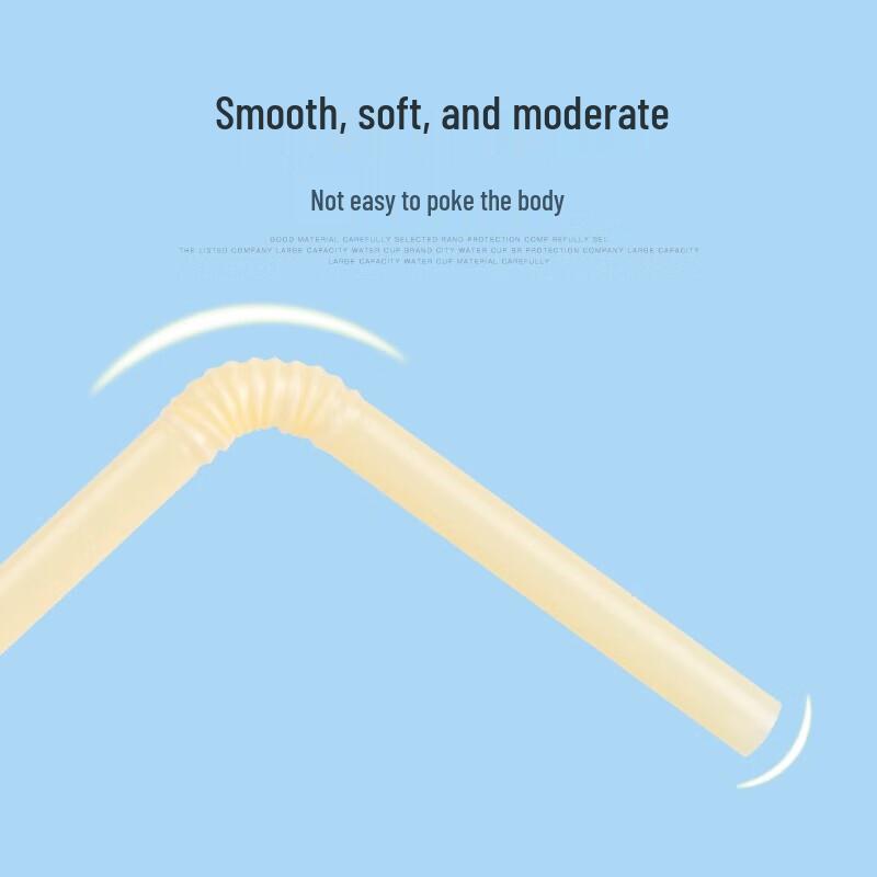 CHAHUA Individually Wrapped Bendable Drinking Straws, 50 Count