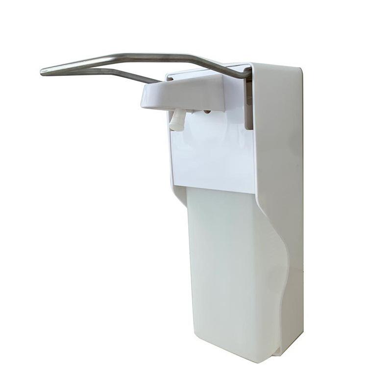 Public Area Use Plastic Automatic Soap Dispenser Elbow Pressure Wall-Mount for Disinfection Liquid in Hospitals SchoolsMalls