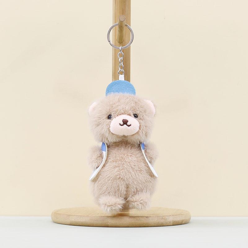 Bear Cute Cartoon Plush Doll Keychain Backpack Decoration Filling Daily Gifts