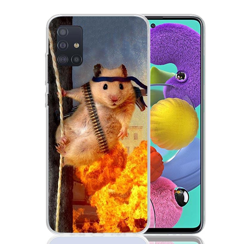 

Lovely Pet Hamster Cute Phone Case For Samsung Galaxy A52 A32 A22 A12 A02S A50S A30S A51 A31 AA71 Note 20 Ultra 10 S10 Plus Gala Samsung A32 4G