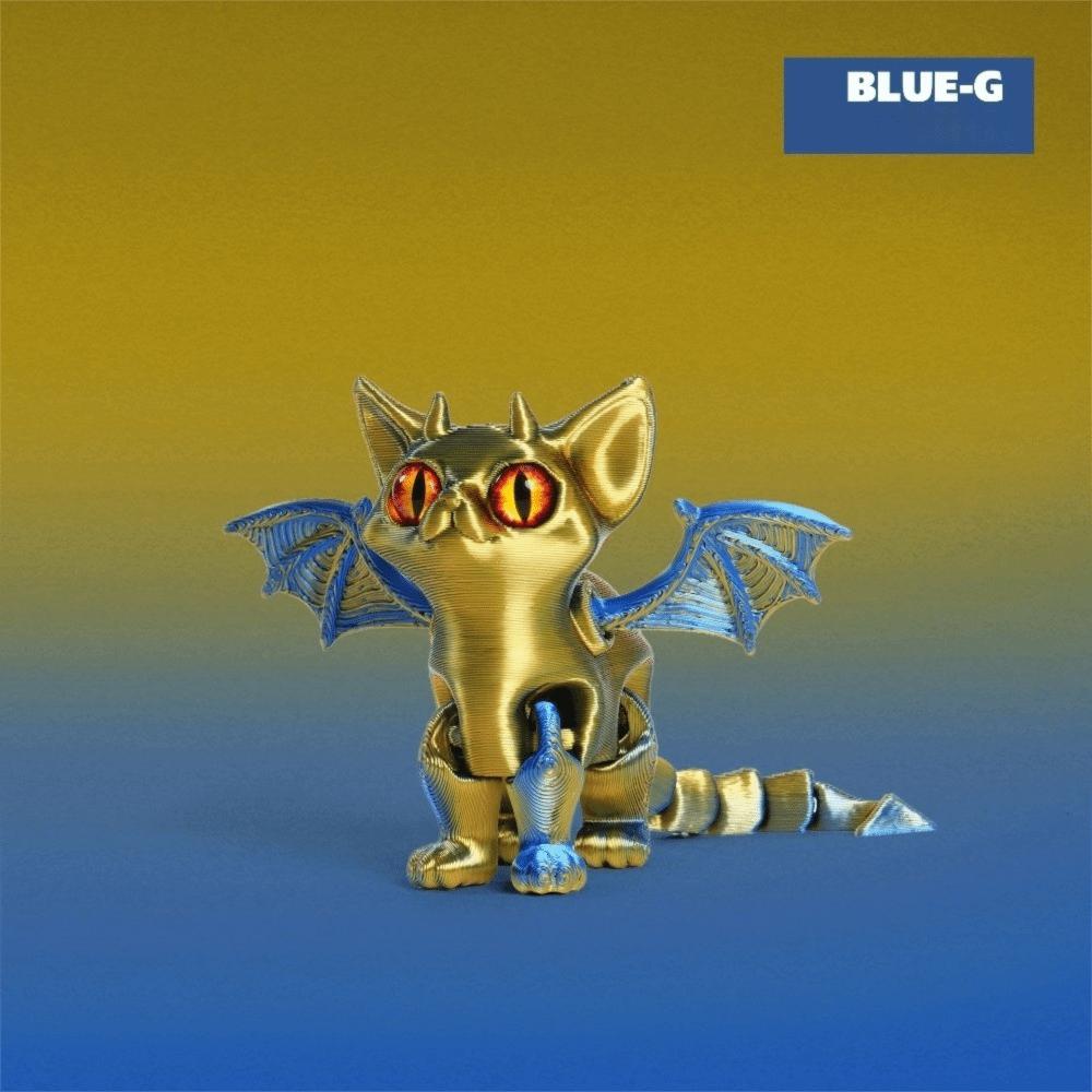 

Подарок Демон Ангел Кошки 3D-печатная Кошка Многосуставная Подвижная Шарнирная Модель Кошки Фигурки Кошачьи Фигурки Любители Кошек Коллекционер