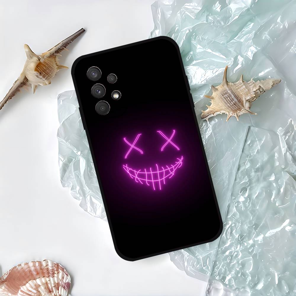 D-Devils-faces-S Phone Case For Samsung S24, S25 22,30,Note20,Lite,Ultra,5G,Plus,FE Black Cover