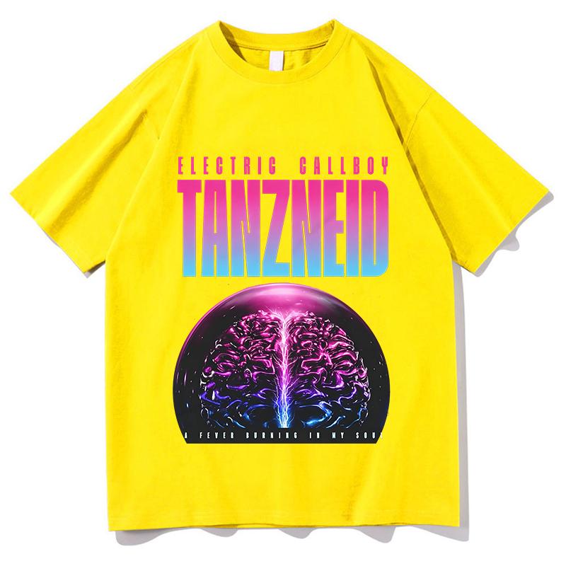 T-Shirt ELECTRIC CALLBOY A Fever Burning in My Soul 100% Cotone Unisex Maglietta Estiva Girocollo Manica Corta Regalo per Fan Abbigliamento
