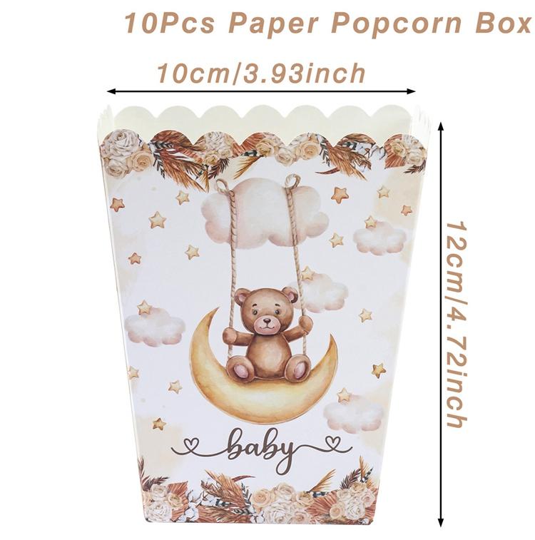 Jungle Safari Popcorn Candy Box Mermaid Butterfly Donut Hawaii Birthday Party Decor Kids Strawberry Wedding Party Supplies Gifts
