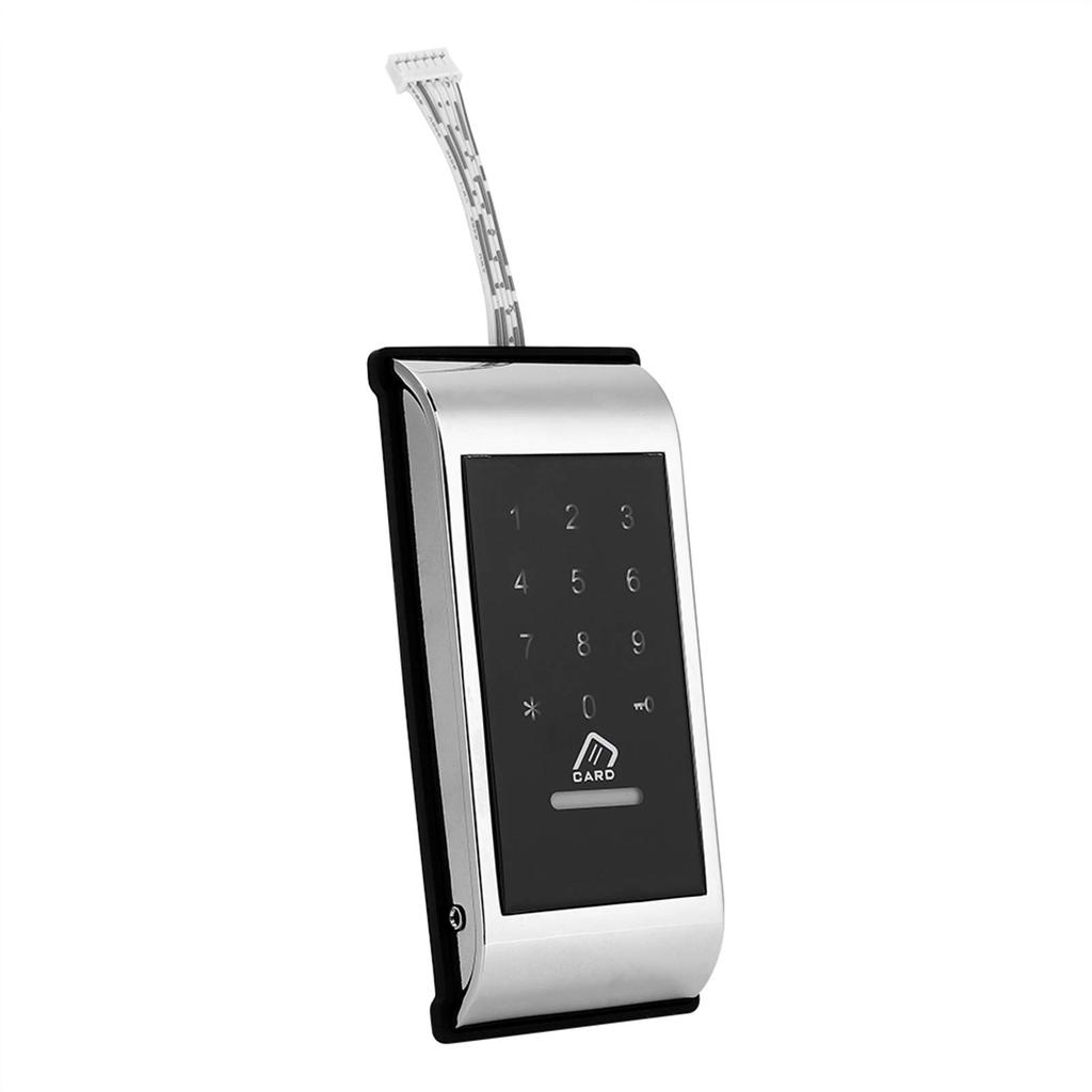 Touch Button Door Lock, Digital Lock, Electronic Lock, Touch Password Key Unlock, PIN Code, Security, Home, Office, Factory, Apartment (Silver)