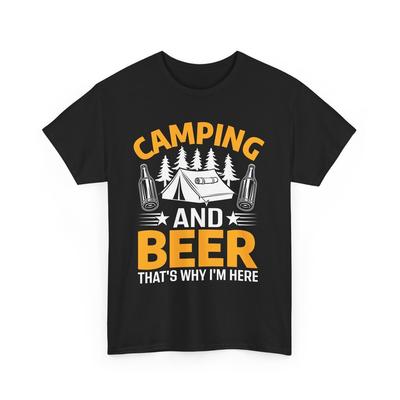 Biertrinker T-Shirt | Lustiges Bier-Shirt | Camping und Bier T-Shirt
