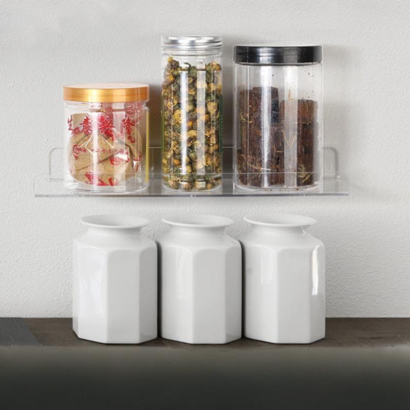 Acrylic Shelf For Wall Storage,Floating Bookshelves,Display Shelf Organizer For Bathroom,Bedroom,Living Room,Kitchen,Room Decor