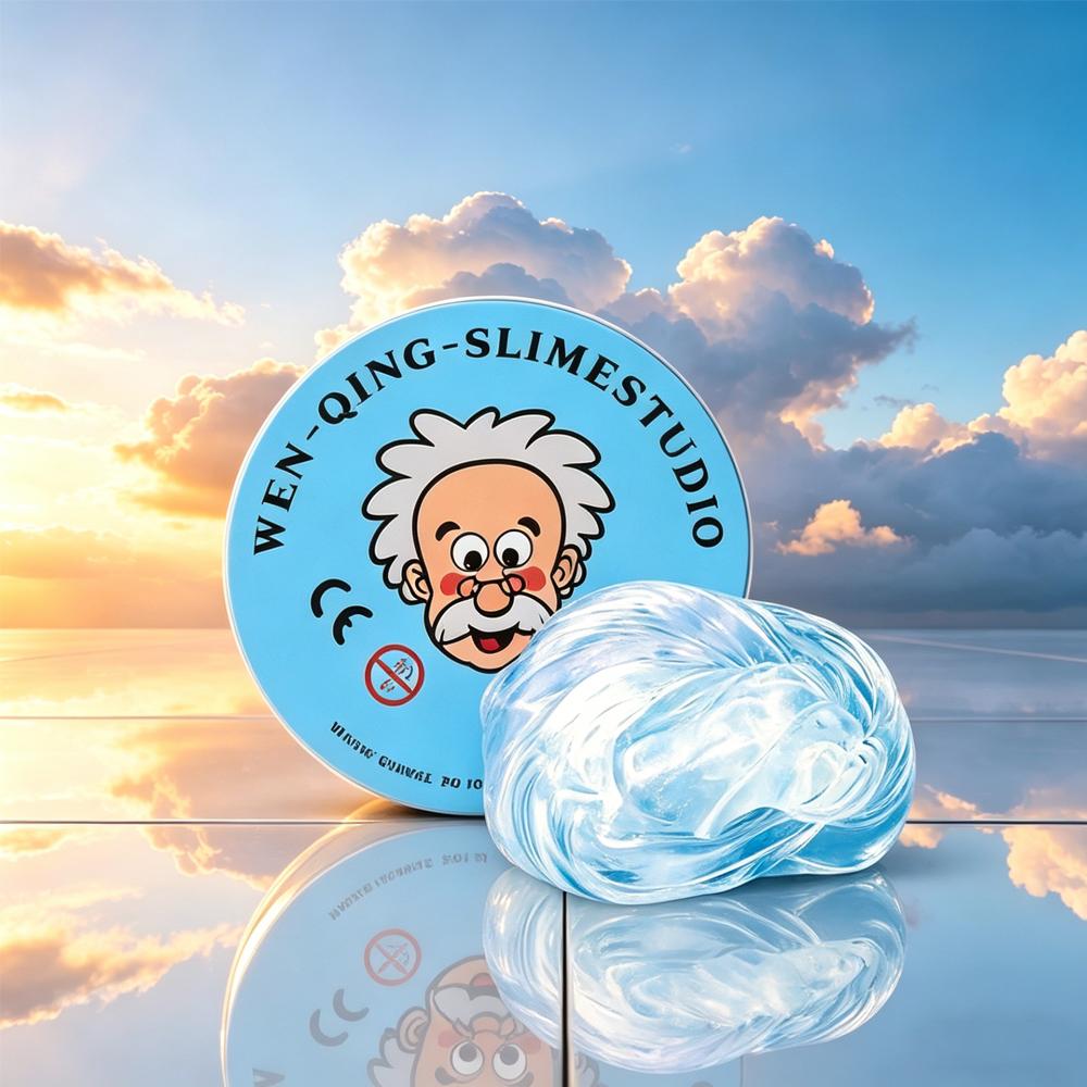 Topmix Light Lab Putty Crystal Clear Glass (1 Pack) Best Thinking Smart Crazy Stress Putty With Tin, Sensory & Bouncing Toy Children Gifts
