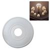 Home Round Medallion PU Decorative Ceiling Fan Light Fixtures Covers Plate Home Improvement Building Hardware